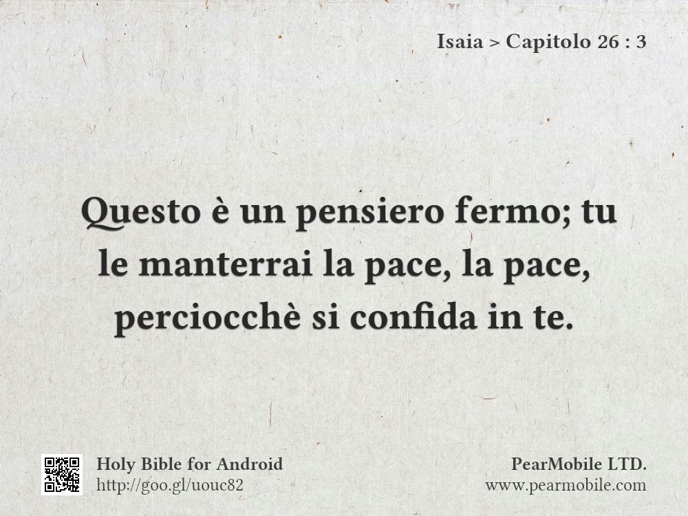 Isaia, Capitolo 26:3